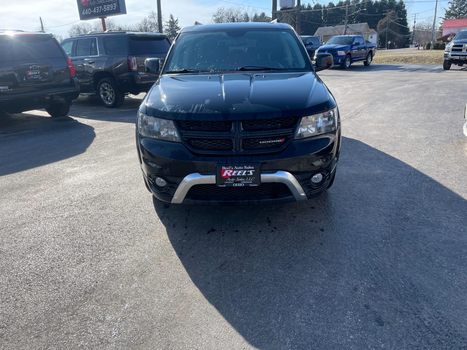 2016 Black /Black Dodge Journey Crossroad Plus AWD (3C4PDDGG9GT) with an 3.6L V6 DOHC 24V engine, 6A transmission, located at 547 E. Main St., Orwell, OH, 44076, (440) 437-5893, 41.535435, -80.847855 - Photo #1